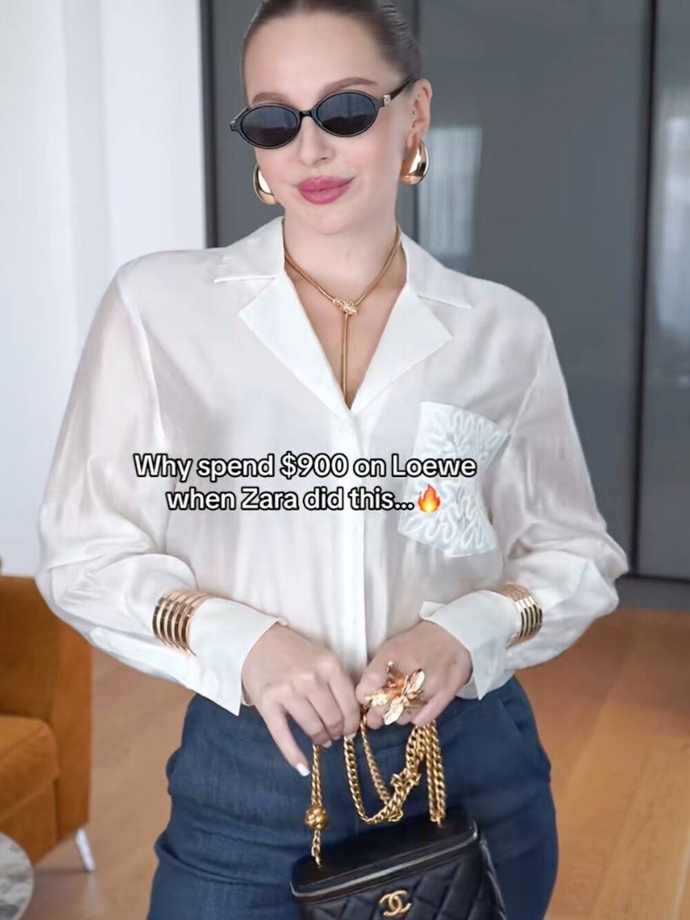 Zara Embroidered Pocket White Button-Down Shirt XS L XL NWT 4786/019